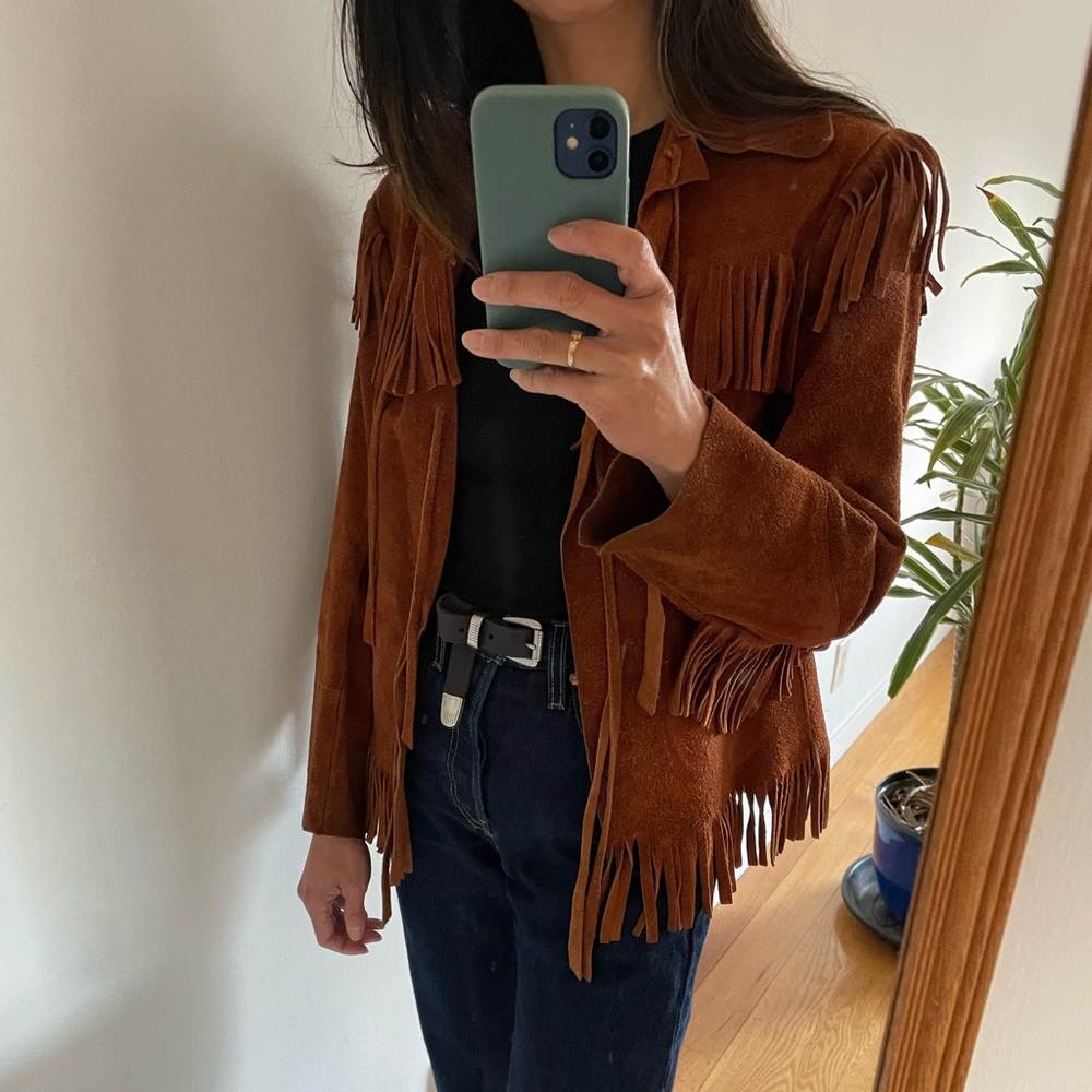 Vintage Suede Jacket - Size XS